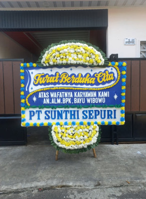 Papan Bunga Duka di Pulokulon