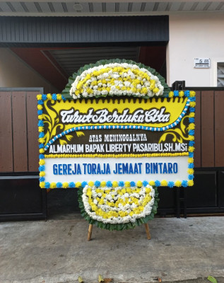 Papan Bunga Duka di Pulokulon